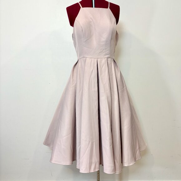 Chi Chi London Women's Cream and Pink Formal Prom Cocktail Dress sz 10 - Picture 2 of 13